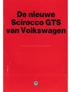1983 VOLKSWAGEN SCIROCCO GTS BROCHURE NEDERLANDS, Nieuw