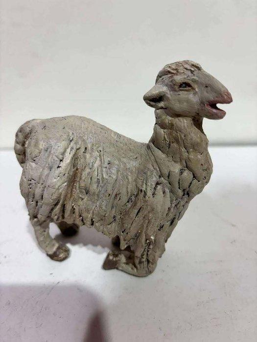 sculptuur, Presepe Napoletano - Agnello Pecora - Inizio XX, Antiek en Kunst, Kunst | Niet-Westerse kunst