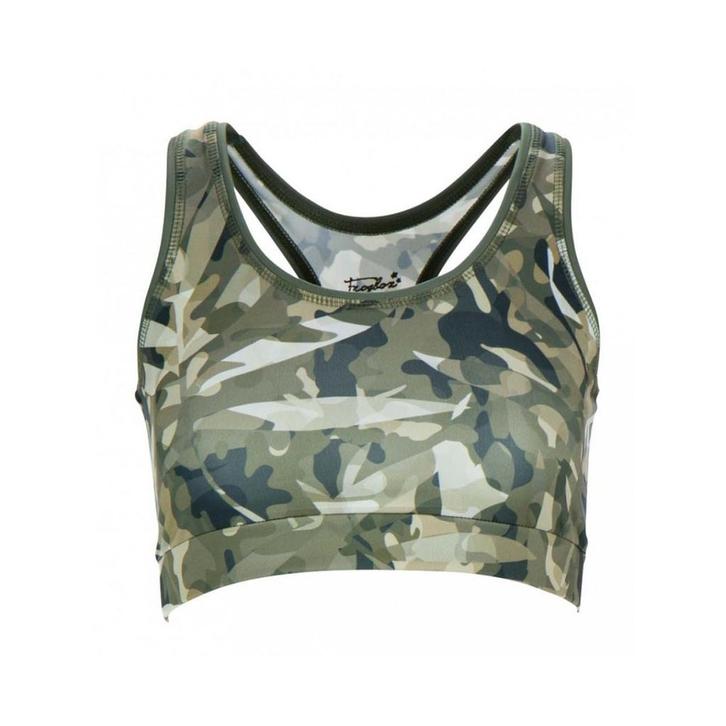 Frogbox • camouflage sport top • S, Kleding | Dames, Blouses en Tunieken, Groen, Nieuw, Maat 36 (S), Verzenden