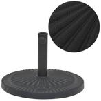vidaXL Parasolvoet rond 14 kg hars zwart, Verzenden, Nieuw