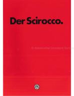 1981 VOLKSWAGEN SCIROCCO BROCHURE DUITS, Livres