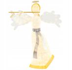 Tweedekans | engel met led - 150 cm - kerstdecoratie, Diversen, Kerst, Ophalen of Verzenden, Nieuw