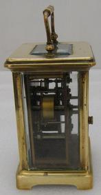 Wekker, Rijtuigklok - - Verguld brons - 1800-1850 - pendel