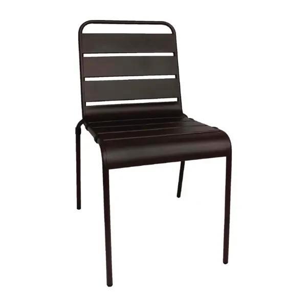 Stoelen | Staal | Black | In-/Outdoor | Stapelbaar | 4, Zakelijke goederen, Horeca | Keukenapparatuur, Nieuw in verpakking, Verzenden