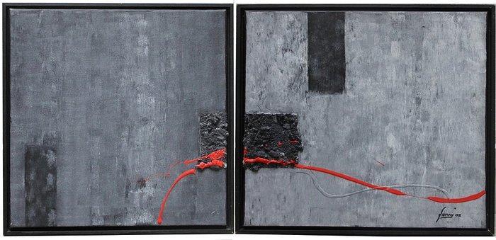 Norbert Mayer-Nomay (1966) - Lake in stone, Antiquités & Art, Art | Peinture | Classique