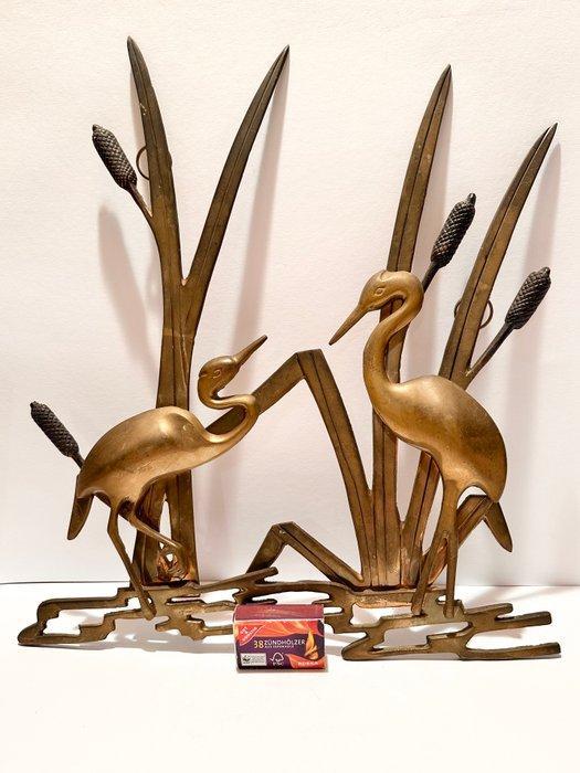 Wanddecoratie - Twee kraanvogels - Duitsland, Antiek en Kunst, Kunst | Designobjecten