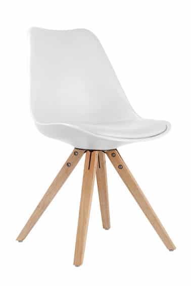 Stoelenset -  - Design - Comfort - Wit, Huis en Inrichting, Stoelen, Wit, Twee, Nieuw, Stof, Ophalen of Verzenden