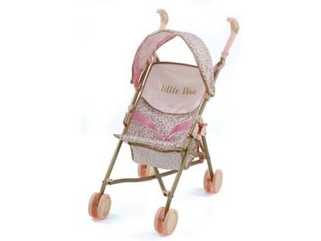 Hauck Little Diva - Poppenbuggy - Panterprint/goud, Verzenden