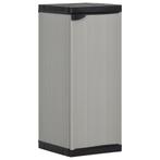 vidaXL Tuinkast met 1 schap 35x40x85 cm grijs en zwart, Verzenden, Nieuw