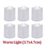 LED Minikaarsje Glitter Zilver per stuk, Nieuw