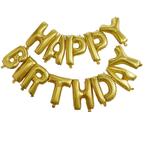 Gouden Happy Birthday Ballonnen Set 35cm, Hobby en Vrije tijd, Nieuw, Verzenden