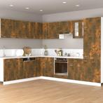 vidaXL Hangkast Lyon 60x31x40 cm bewerkt hout gerookt, Huis en Inrichting, Verzenden, Nieuw
