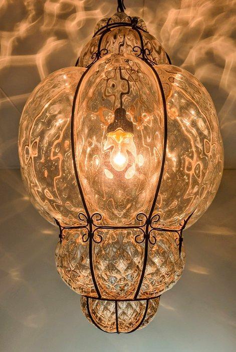 Plafondlamp - Glas, Metaal - Grootste Venetiaanse stijl, Antiek en Kunst, Curiosa en Brocante