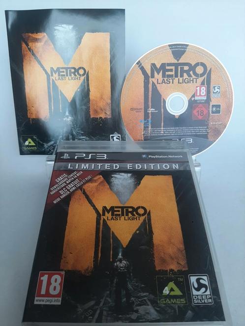 Metro Last Light Limited Edition Playstation 3, Consoles de jeu & Jeux vidéo, Jeux | Sony PlayStation 3, Enlèvement ou Envoi
