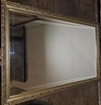 Spiegel- facet geslepen spiegel met prachtige verguld goud, Antiek en Kunst