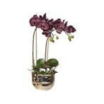 Coach house - gouden vaas / bloempot met kunstplant -, Maison & Meubles, Accessoires pour la Maison | Vases, Verzenden