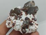 Natuurlijk kristal Spessartijn, Rookkwarts, Orthoklaas In, Verzamelen, Mineralen en Fossielen