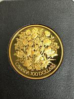 Canada. 100 Dollars 1977 Jubilé dargent d’Elisabeth II -, Postzegels en Munten