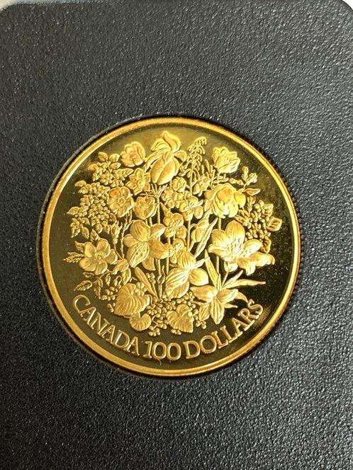 Canada. 100 Dollars 1977 Jubilé dargent d’Elisabeth II -, Postzegels en Munten, Munten | Europa | Niet-Euromunten