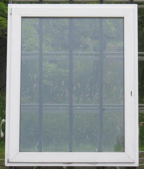 pvc raam , chassis , venster 140 x 174 wit 3 dubbel glas, Doe-het-zelf en Bouw, Raamkozijnen en Schuifdeuren, Inclusief glas, Nieuw
