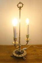 Tafellamp - Gegoten messing - Bouillotte-lamp