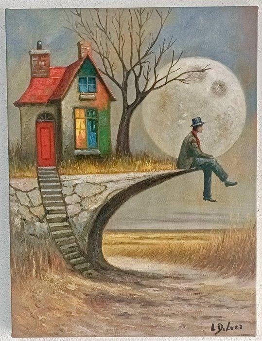 A. De Luca (1979) - Sospeso tra due silenzi, Antiquités & Art, Art | Peinture | Classique