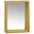 vidaXL Spiegelkast 30x10x40 cm massief teakhout, Huis en Inrichting, Kasten | Overige, Verzenden, Nieuw