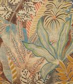 Groot stuk stof met vegetatieprint voor wanddecoratie of, Antiek en Kunst, Antiek | Tapijten, Tafelkleden en Textiel
