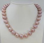 Halsketting - 14 karaat Witgoud - 12x14mm Edison parels