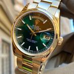 Rolex - Day-Date 36 18k Yellow Gold Green Dial - 118208 -, Handtassen en Accessoires, Nieuw