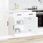 vidaXL Keuken onderkast Kalmar bewerkt hout hoogglans wit, Huis en Inrichting, Verzenden, Nieuw