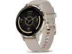 Garmin Venu 3S - Smartwatch - AMOLED-scherm 41mm - Goud, Verzenden, Zo goed als nieuw