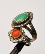 Koraal - 835/925 zilver - rode koraal en turkoois - Set van, Verzamelen