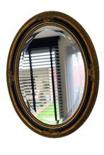 Handmade / Handpainted - Spiegel- Ovale wandspiegel - Facet, Antiek en Kunst