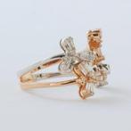 Statement ring - 14 karaat Roségoud, Witgoud - 0.39ct. tw.