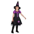 Halloween Heks Kostuum Kind Paars, Kinderen en Baby's, Nieuw, Verzenden