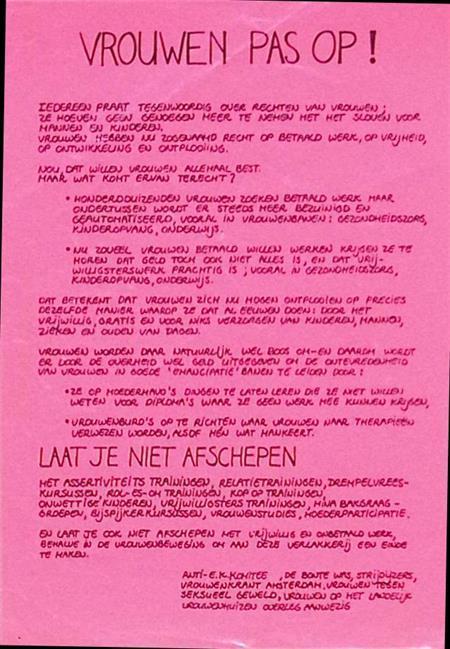 Recht op eigen inkomen en werk - roze druk (lijst optie), Verzamelen, Posters, Nieuw, Overige onderwerpen, Met lijst, Verzenden