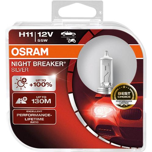 Osram H11 Night Breaker Silver +100% 64211NBS Autolampen, Autos : Pièces & Accessoires, Éclairage, Enlèvement ou Envoi