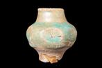 Nishapur Turkoois geglazuurde aardewerken pot  (Zonder