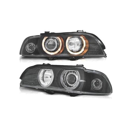 PHARES POUR BMW SÉRIE 5 E39 95-00 ANGEL EYES HALOGÈNE FOND N, Auto-onderdelen, Verlichting, Verzenden