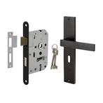 Deurbeslag set Lusso met sleutelgat en klavier dag-en nac..., Doe-het-zelf en Bouw, Ophalen of Verzenden, Nieuw, Overige materialen