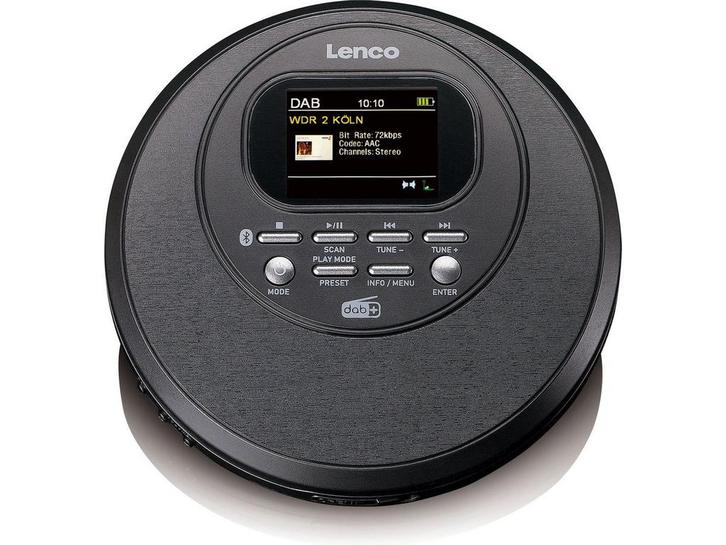 Lenco CD-500BK Discman - Draagbare CD-speler met DAB en FM -, Huis en Inrichting, Woonaccessoires | Overige, Zo goed als nieuw