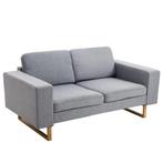 Hoekbank - Comfortabel - Lichtgrijs, Ophalen of Verzenden, Nieuw, Stof, Modern