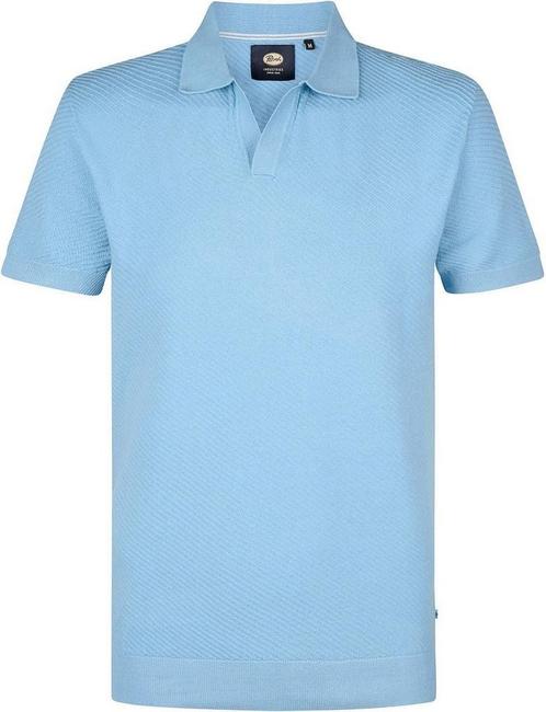 Petrol Knitted Polo Lichtblauw maat Maat 52/54 (L) Heren, Kleding | Heren, Polo's, Nieuw, Maat 52/54 (L), Verzenden