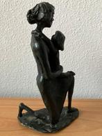 Beeldje - Moeder met kind - Brons, Antiquités & Art