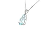 Zonder Minimumprijs - Ketting met hanger - 14 karaat Witgoud
