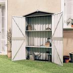 vidaXL Tuinschuur 116x45x175 cm gegalvaniseerd staal grijs, Verzenden, Nieuw