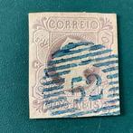 Portugal 1853 - 100 Reis Maria II met blauwe stempel Porto -, Postzegels en Munten, Postzegels | Europa | Spanje, Gestempeld