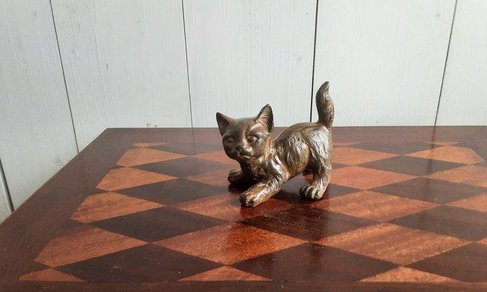 P. Chenet Foundry - Beeld, Kat - 8 cm - Brons, Antiek en Kunst, Curiosa en Brocante