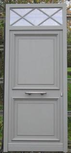 pvc voordeur , deur ,buitendeur 105 x 254 creme / betongrijs, Doe-het-zelf en Bouw, 100 tot 120 cm, 215 cm of meer, Nieuw, Ophalen of Verzenden